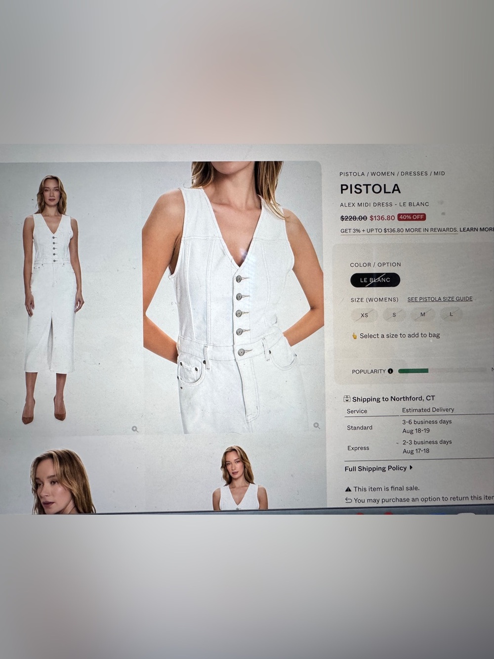 Pistola Alex midi dress